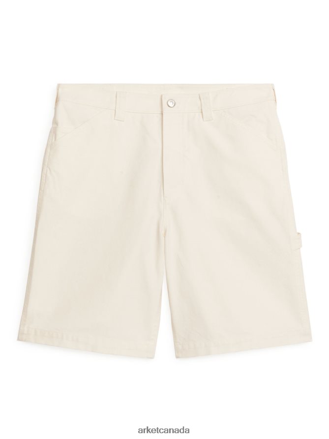 ARKET Clothing 4L826J1130 White Cotton Shorts Men