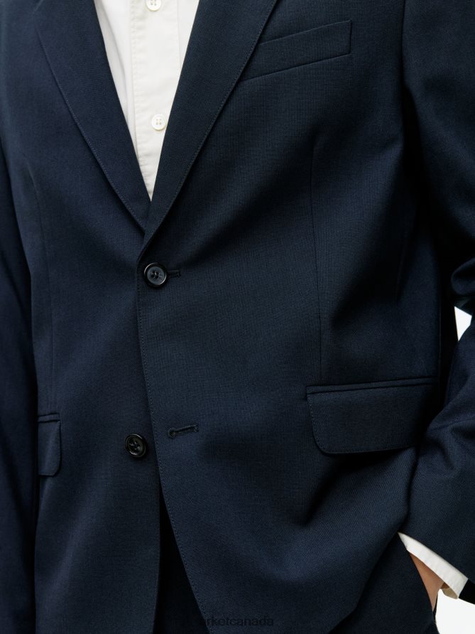 ARKET Clothing 4L826J1150 Dark Blue Modern Blazer Hopsack Men