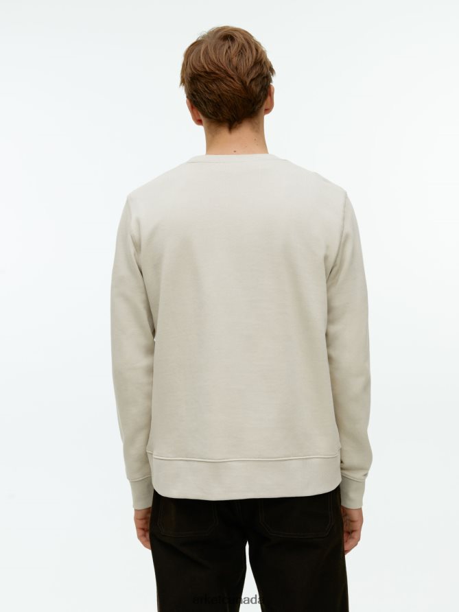 ARKET Clothing 4L826J916 Beige French Terry Sweatshirt Men