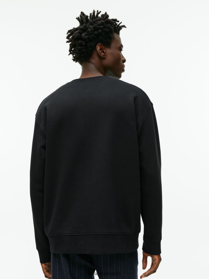 ARKET Clothing 4L826J919 Black Relaxed Terry Sweatshirt Men
