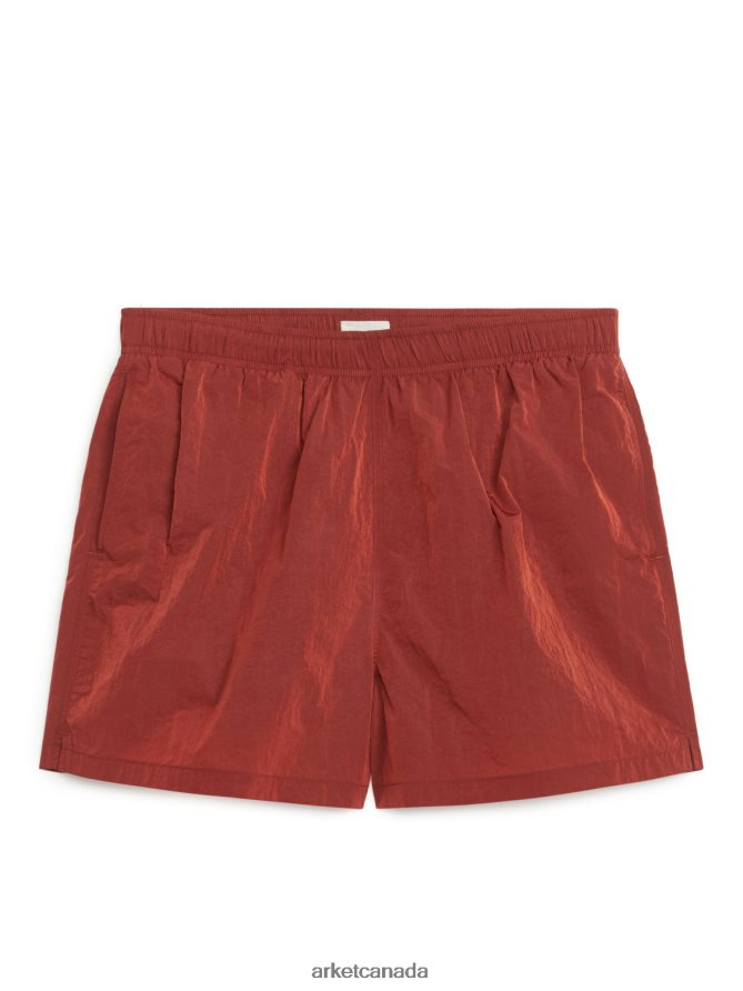 ARKET Clothing 4L826J1146 Terracotta Swim Shorts Men