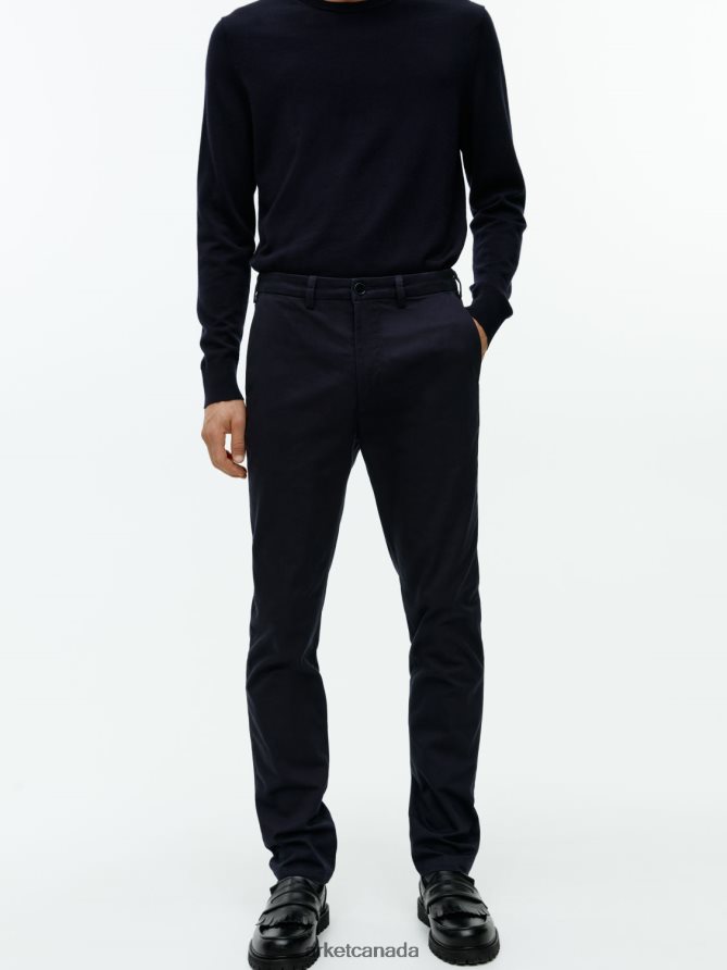 ARKET Clothing 4L826J1069 Dark Blue Slim Cotton Chinos Men