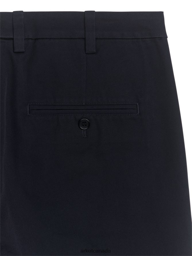 ARKET Clothing 4L826J1069 Dark Blue Slim Cotton Chinos Men
