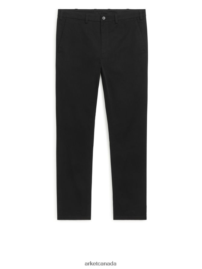 ARKET Clothing 4L826J1070 Black Slim Cotton Chinos Men