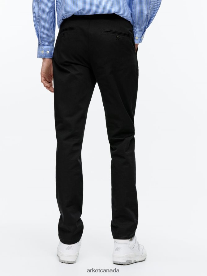 ARKET Clothing 4L826J1070 Black Slim Cotton Chinos Men