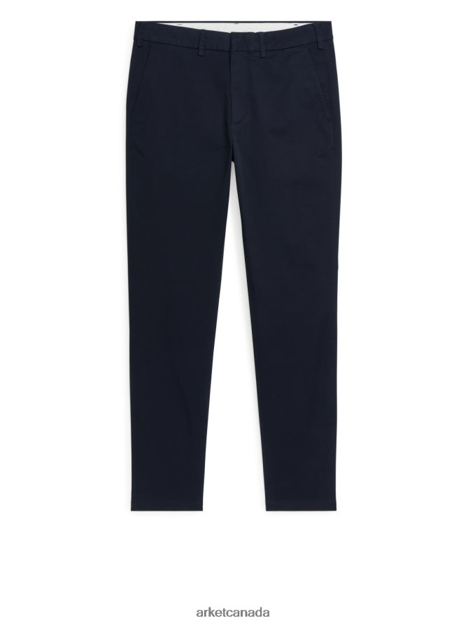 ARKET Clothing 4L826J1072 Dark Blue Slim Stretch Chinos Men