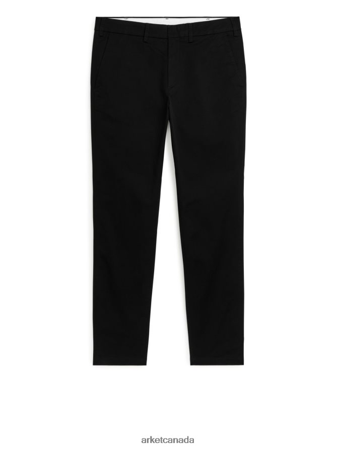 ARKET Clothing 4L826J1085 Black Slim Stretch Chinos Men