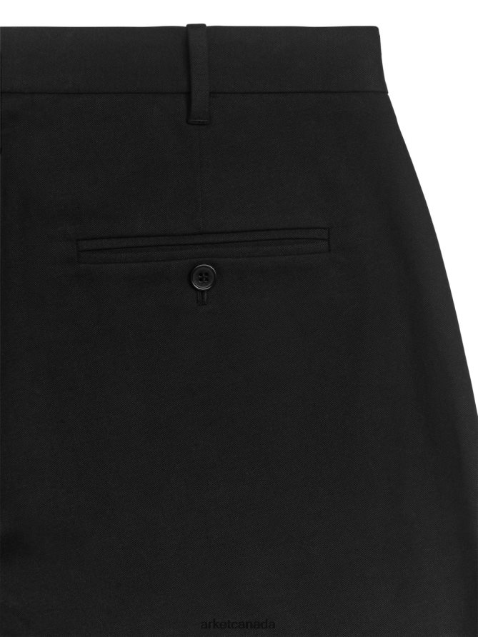 ARKET Clothing 4L826J1086 Black Regular Cotton-Stretch Chinos Men