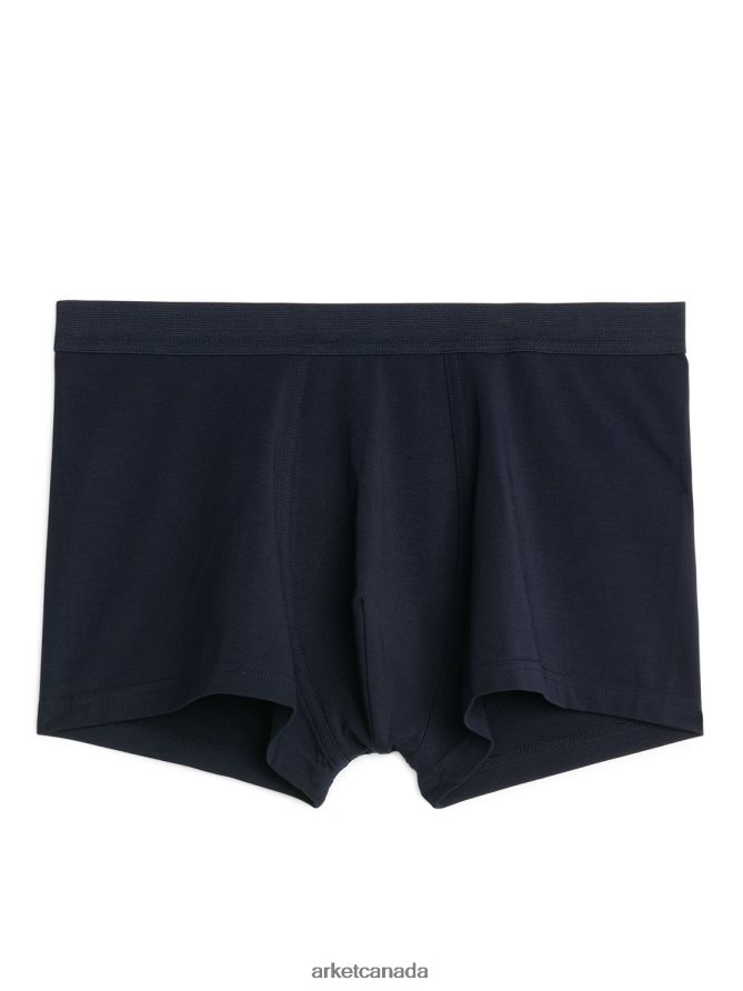 ARKET Clothing 4L826J1227 Dark Blue Pima Cotton Trunks Men