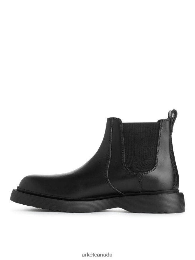 ARKET Footwear 4L826J1278 Black Leather Boots Men