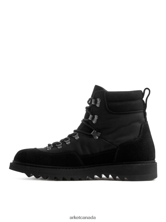 ARKET Footwear 4L826J1283 Black Hiking Boots Men