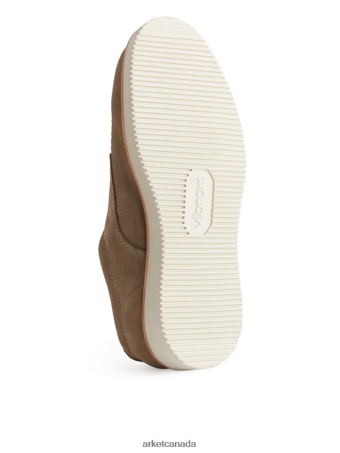 ARKET Footwear 4L826J1274 Beige Suede-VIBRAM Derby Shoes Men