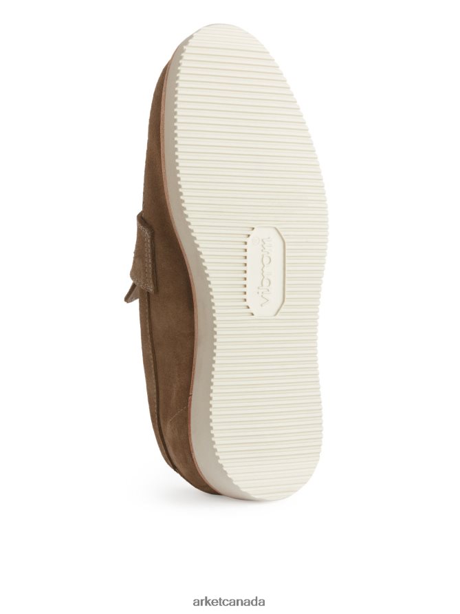 ARKET Footwear 4L826J1275 Beige Suede-VIBRAM Loafers Men