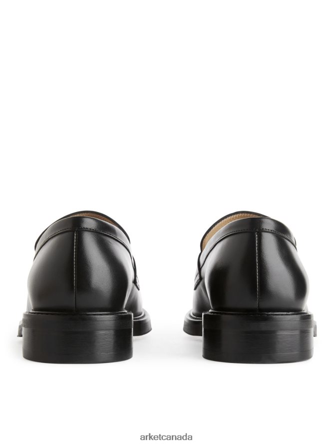 ARKET Footwear 4L826J1280 Black Penny Loafers Men