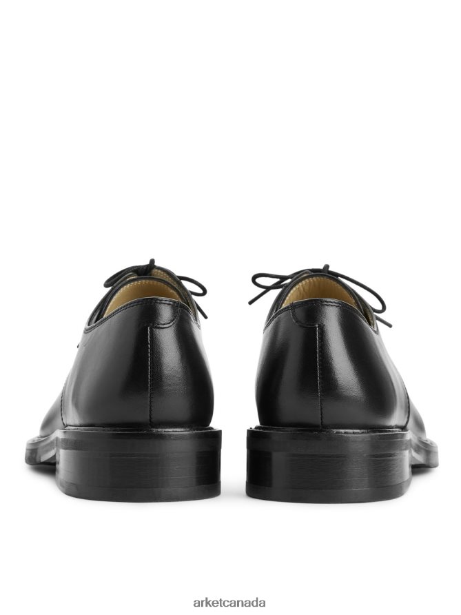 ARKET Footwear 4L826J1281 Black Leather Derby Shoes Men