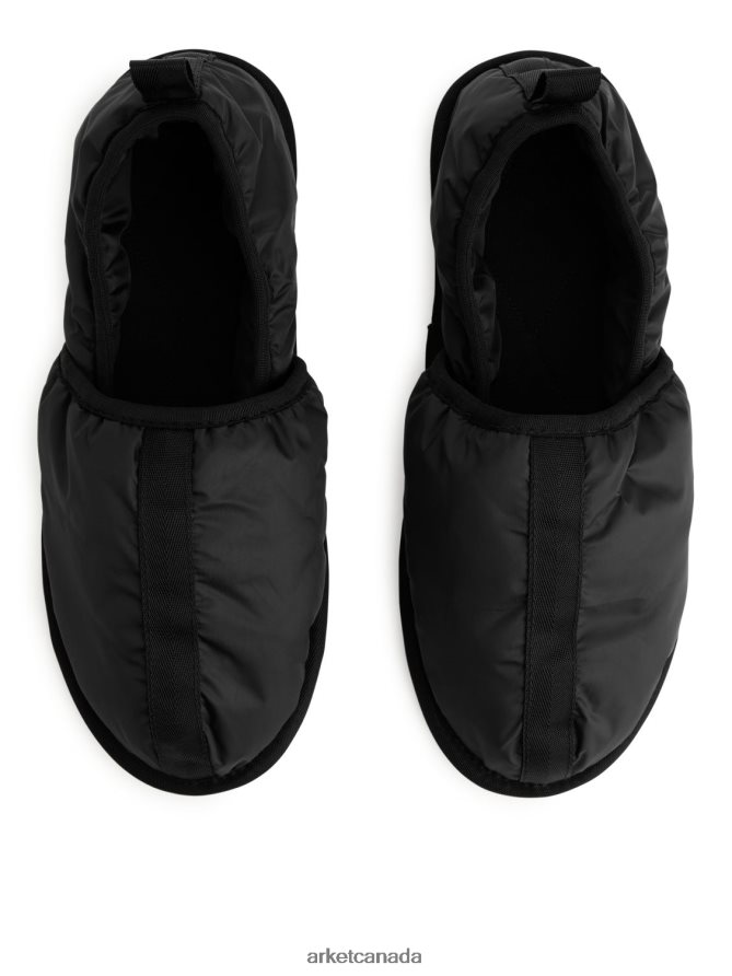 ARKET Footwear 4L826J723 Black Padded Slippers Men