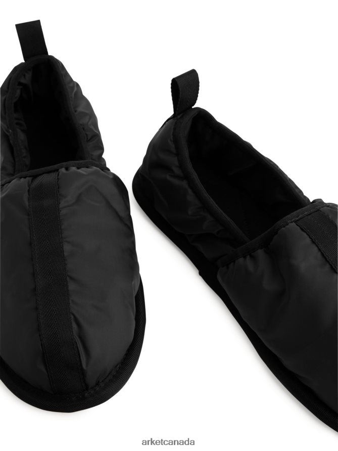 ARKET Footwear 4L826J723 Black Padded Slippers Men