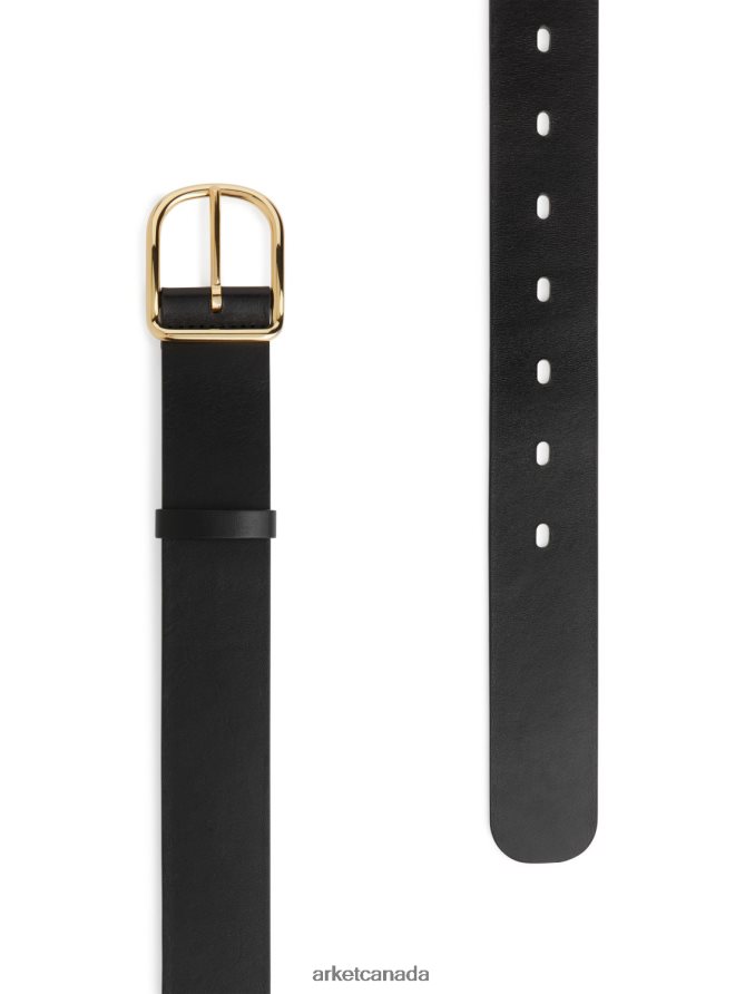 ARKET Accessories 4L826J829 Black Leather Belt Women