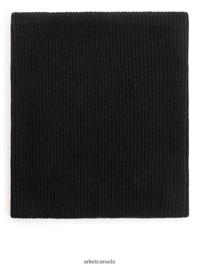 ARKET Accessories 4L826J845 Black Cashmere Blend Snood Women