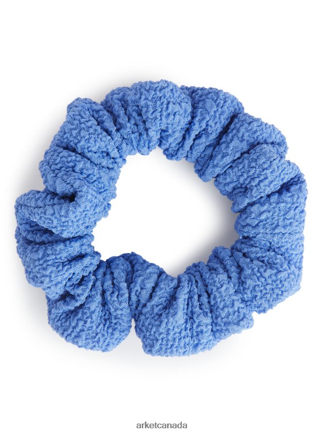 ARKET Accessories 4L826J860 Blue Textured Scrunchie Women