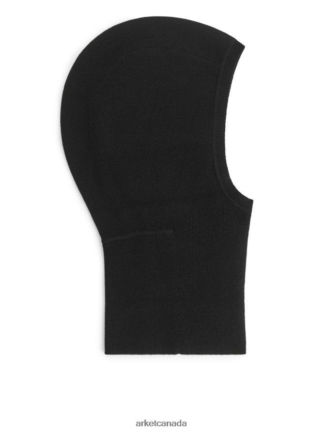 ARKET Accessories 4L826J903 Black Fitted Cashmere Hood Women