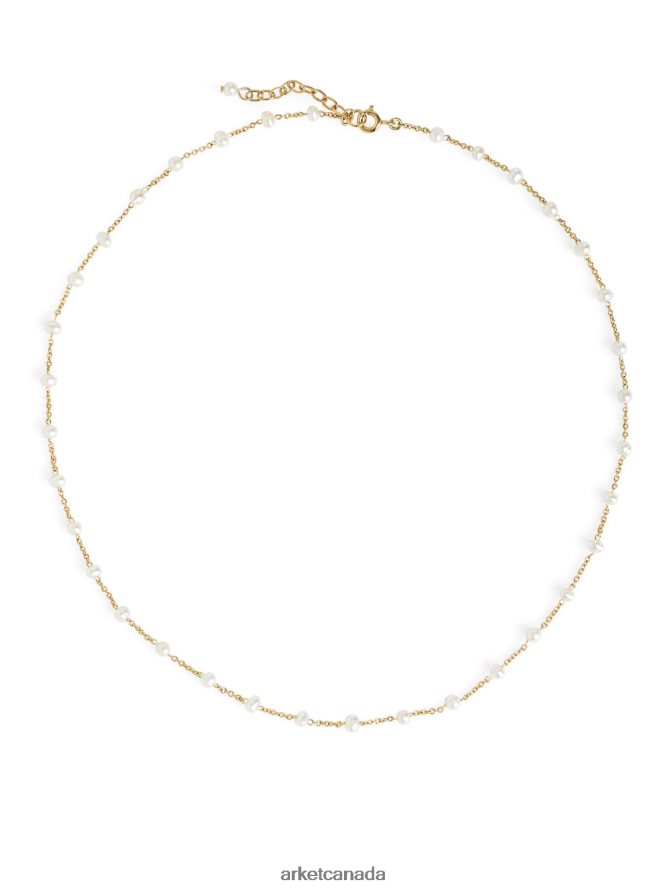 ARKET Accessories 4L826J779 White Freshwater Pearl Necklace Women