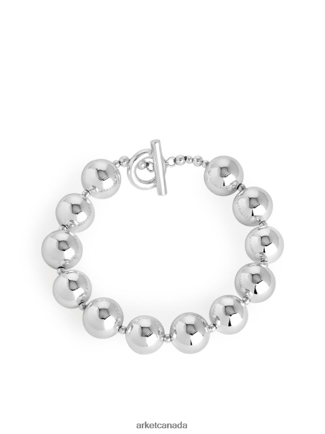 ARKET Accessories 4L826J786 Silver Chunky Spheres Bracelet Women