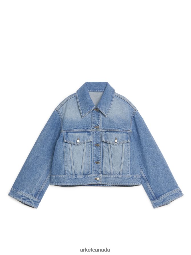 ARKET Clothing 4L826J453 Blue Denim Jacket Women