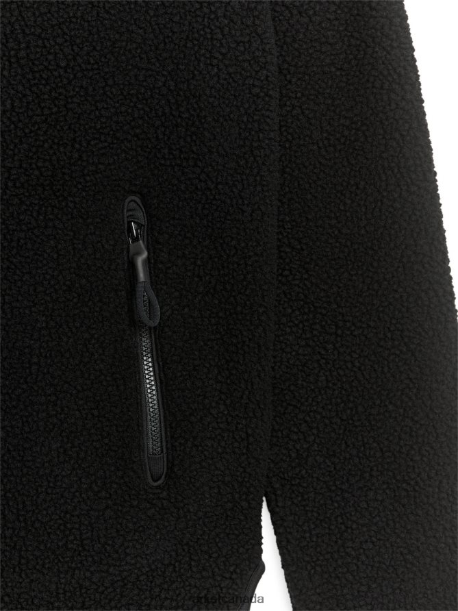 ARKET Clothing 4L826J484 Black Fleece Zip Jacket Women