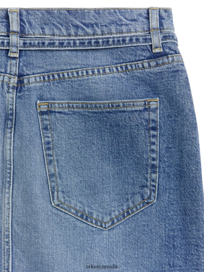 ARKET Clothing 4L826J233 Blue Midi Denim Skirt Women