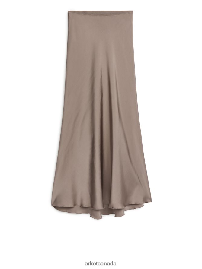 ARKET Clothing 4L826J234 Mole Maxi Satin Skirt Women