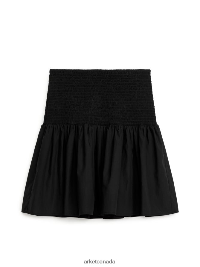 ARKET Clothing 4L826J238 Black Mini Smock Skirt Women