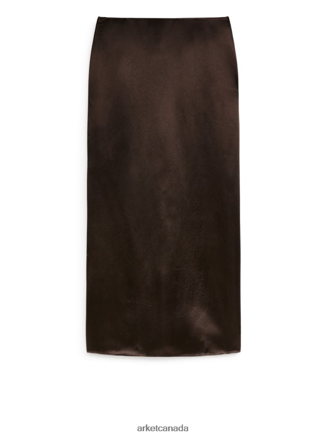 ARKET Clothing 4L826J247 Dark Brown Pencil Skirt Women