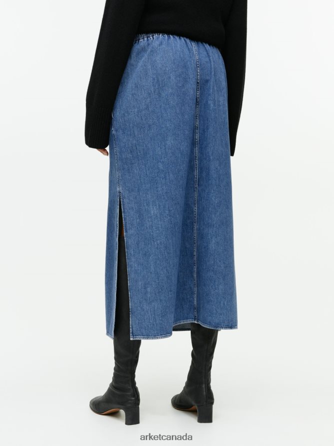 ARKET Clothing 4L826J248 Blue Maxi Denim Skirt Women
