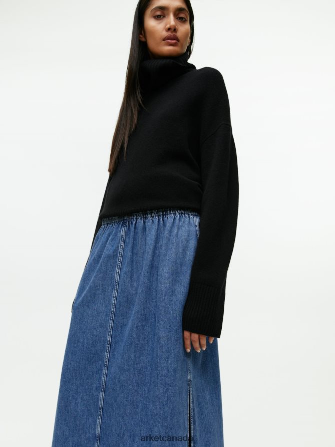 ARKET Clothing 4L826J248 Blue Maxi Denim Skirt Women