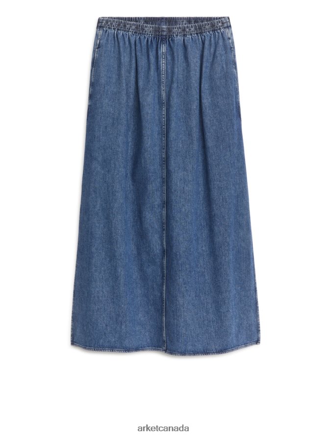 ARKET Clothing 4L826J248 Blue Maxi Denim Skirt Women
