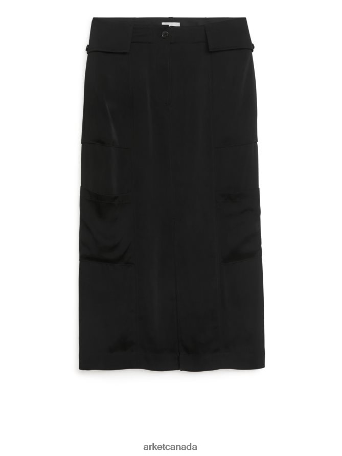 ARKET Clothing 4L826J262 Black Cargo Skirt Women