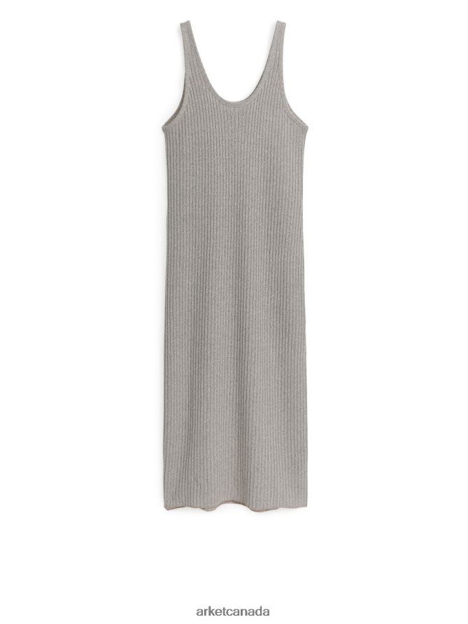 ARKET Clothing 4L826J90 Mole Rib-Knitted Midi Dress Women