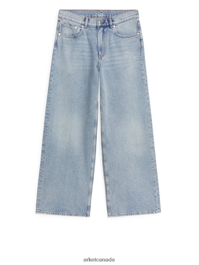 ARKET Clothing 4L826J137 Blue CLOUD Low Loose Jeans Women