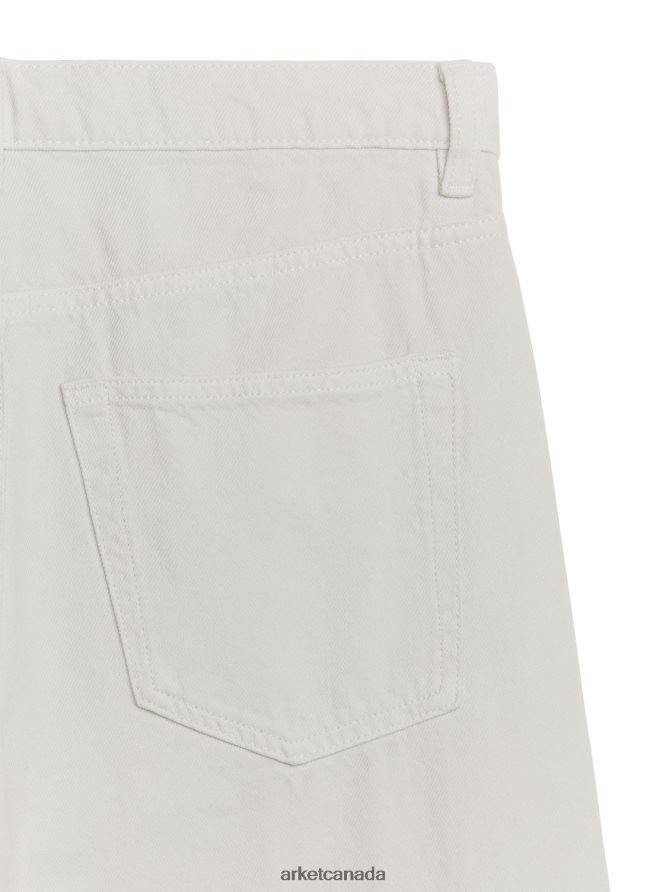 ARKET Clothing 4L826J139 White SHORE Low Relaxed Jeans Women
