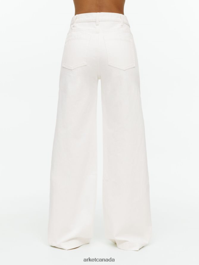 ARKET Clothing 4L826J143 White LUPINE High Flared Jeans Women