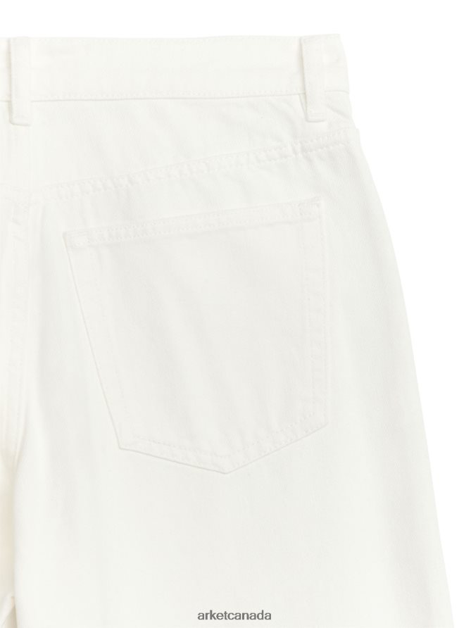 ARKET Clothing 4L826J152 White CLOUD Low Loose Jeans Women
