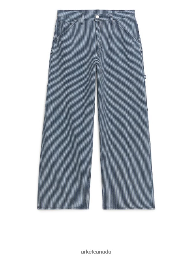ARKET Clothing 4L826J154 Hickory Stripe WILLOW Loose Jeans Women