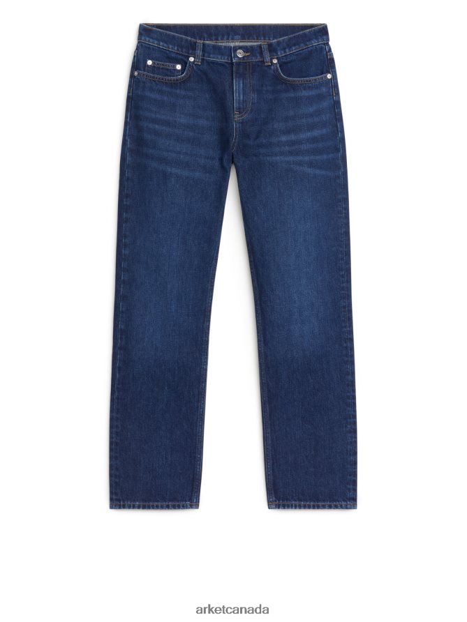 ARKET Clothing 4L826J155 Vintage Blue HAZEL Low Straight Jeans Women