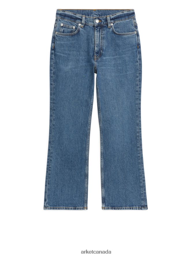 ARKET Clothing 4L826J161 Blue FERN CROPPED Flared Stretch Jeans Women
