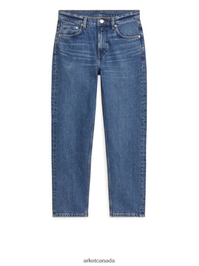 ARKET Clothing 4L826J163 Blue JADE CROPPED Slim Stretch Jeans Women