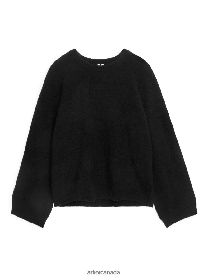 ARKET Clothing 4L826J403 Black Alpaca Blend Jumper Women