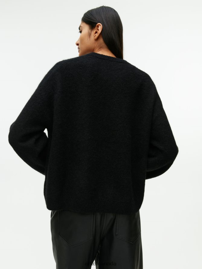 ARKET Clothing 4L826J403 Black Alpaca Blend Jumper Women