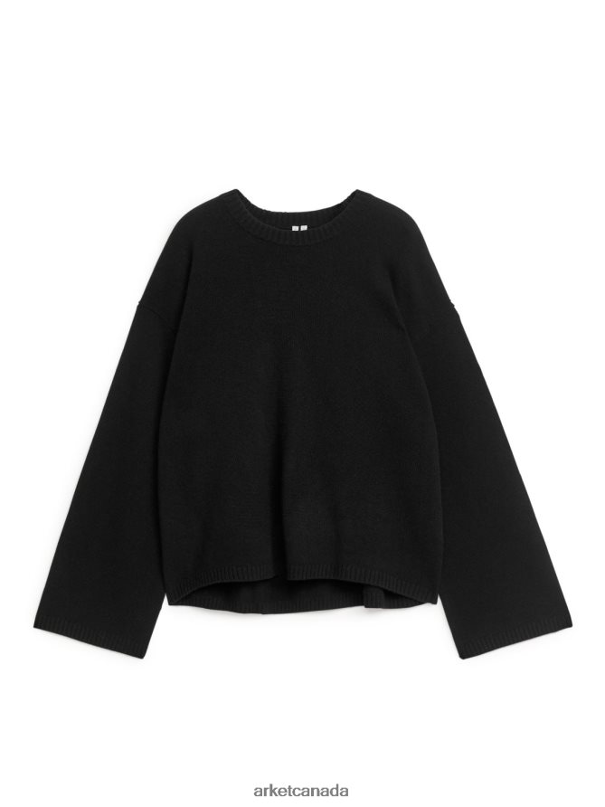 ARKET Clothing 4L826J433 Black Cashmere Jumper Women