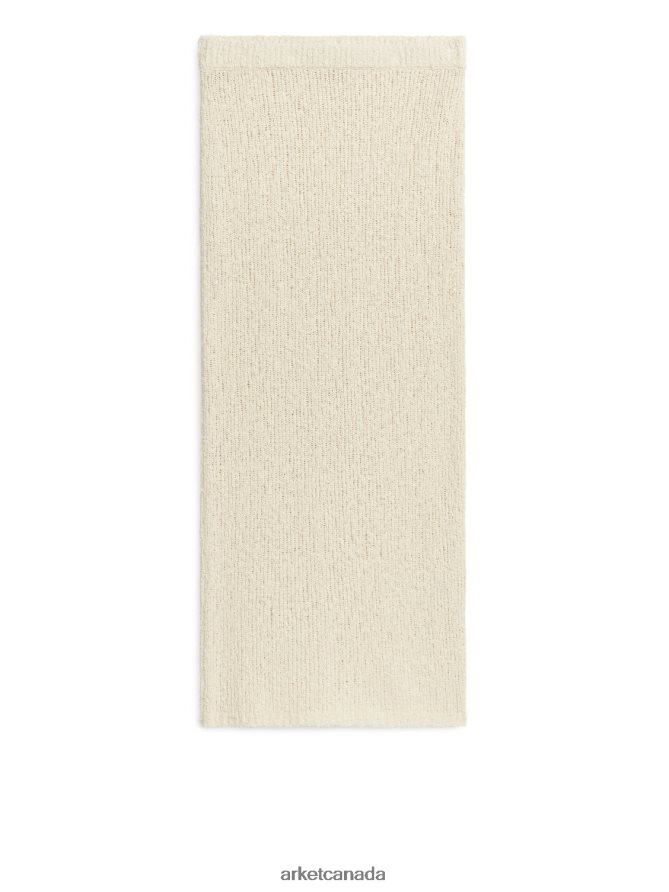 ARKET Clothing 4L826J250 Off White Knitted Boucle Skirt Women